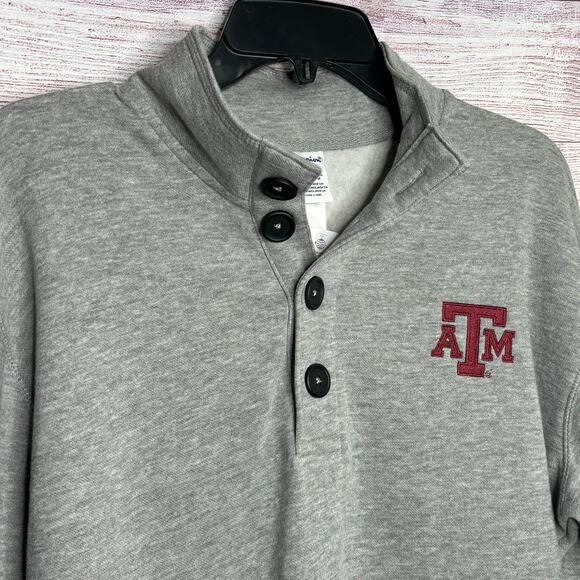 Champion Men's Gray Texas A&M Long Sleeve Pullover Sweatshirt Size Small New - Picture 4 of 13